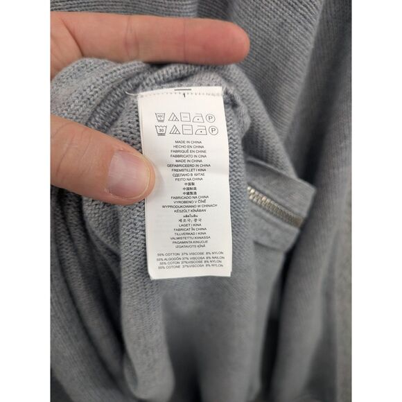 NWT Michael by Michael Kors Pearl Heather Gray Women's 1X Tunic Sweater - Picture 15 of 16